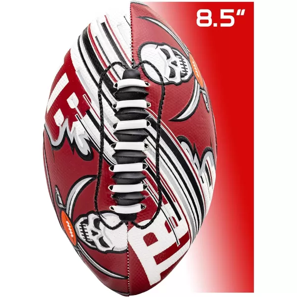 Franklin Sports NFL Team Footballs  Youth Mini Footballs for All NFL Teams  Kids Junior 85quot Football  Air Pump Sets  Official NFL Licensed FootballsTampa Bay Buccaneers