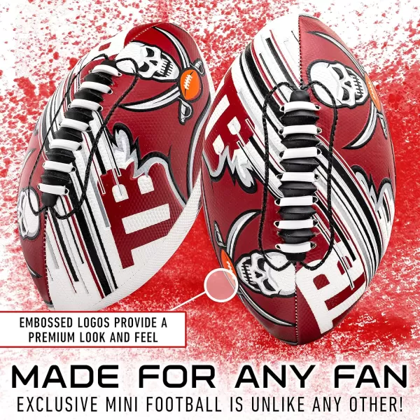 Franklin Sports NFL Team Footballs  Youth Mini Footballs for All NFL Teams  Kids Junior 85quot Football  Air Pump Sets  Official NFL Licensed FootballsTampa Bay Buccaneers
