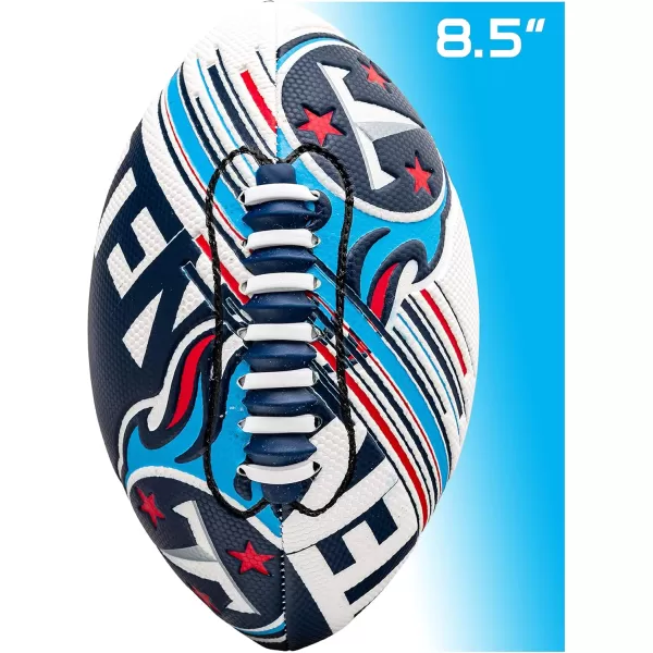 Franklin Sports NFL Team Footballs  Youth Mini Footballs for All NFL Teams  Kids Junior 85quot Football  Air Pump Sets  Official NFL Licensed FootballsTennessee Titans