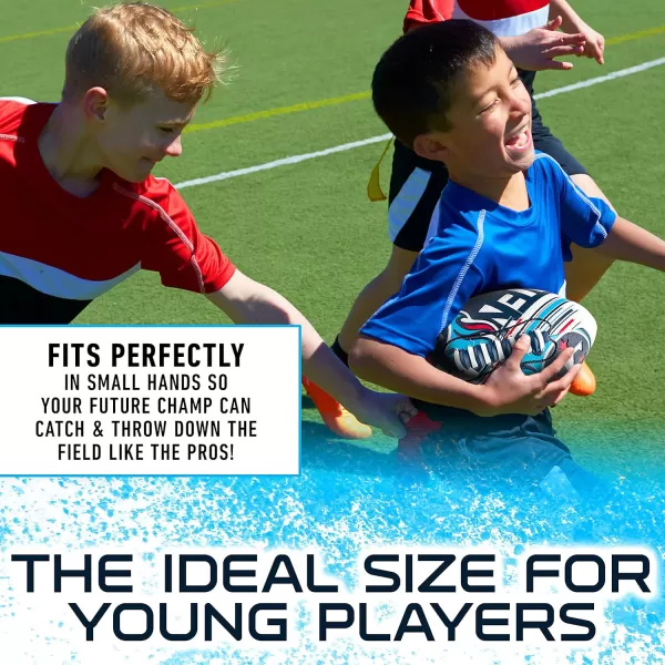 Franklin Sports NFL Team Footballs  Youth Mini Footballs for All NFL Teams  Kids Junior 85quot Football  Air Pump Sets  Official NFL Licensed FootballsTennessee Titans