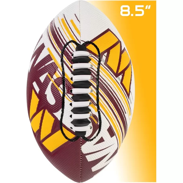 Franklin Sports NFL Team Footballs  Youth Mini Footballs for All NFL Teams  Kids Junior 85quot Football  Air Pump Sets  Official NFL Licensed FootballsWashington Commanders