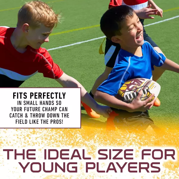 Franklin Sports NFL Team Footballs  Youth Mini Footballs for All NFL Teams  Kids Junior 85quot Football  Air Pump Sets  Official NFL Licensed FootballsWashington Commanders