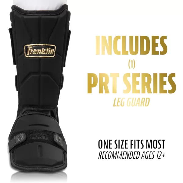 Franklin Sports PRT Series Adult Leg GuardBlackGold