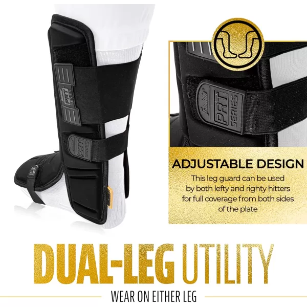 Franklin Sports PRT Series Adult Leg GuardBlackGold
