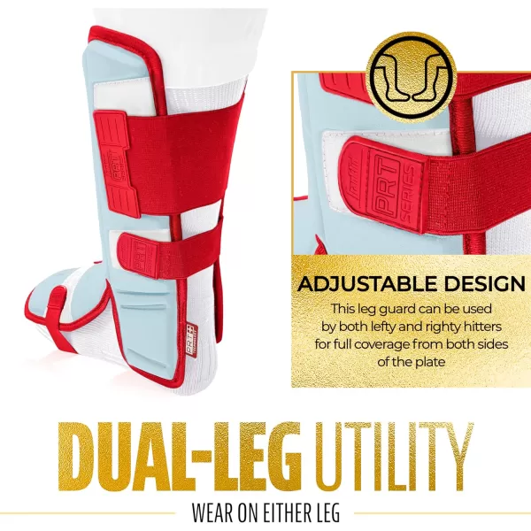 Franklin Sports PRT Series Adult Leg GuardCarolina BlueRed