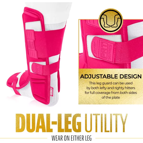Franklin Sports PRT Series Adult Leg GuardOptic Pink