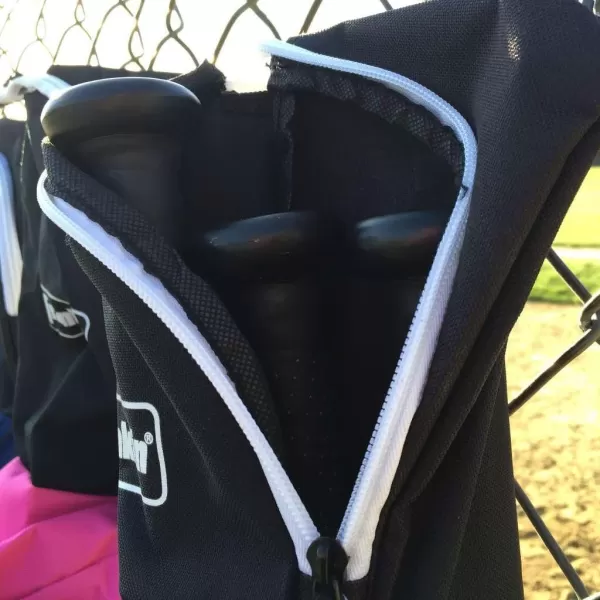 Franklin Sports Youth Baseball Bat Bag  Kids Teeball Softball Baseball Equipment Bag  Holds Bat Helmet Cleats and MorePink