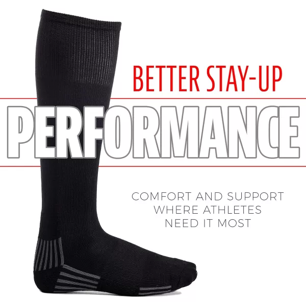 Franklin Sports Youth Baseball  Softball Socks  Baseball  Softball Knee Socks for Kids  Boys  Girls Tall Sports SocksBlack