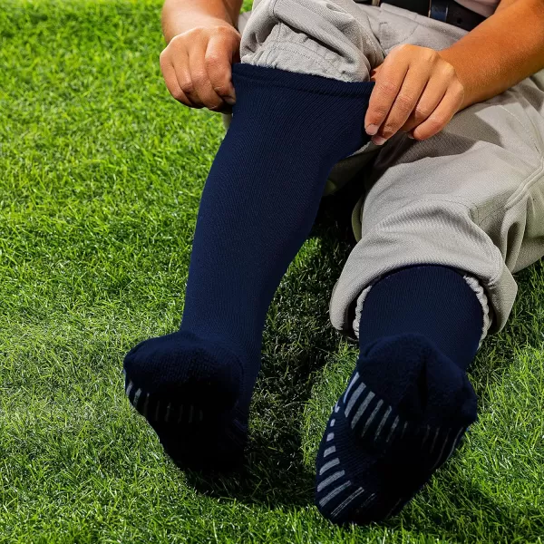 Franklin Sports Youth Baseball  Softball Socks  Baseball  Softball Knee Socks for Kids  Boys  Girls Tall Sports SocksNavy
