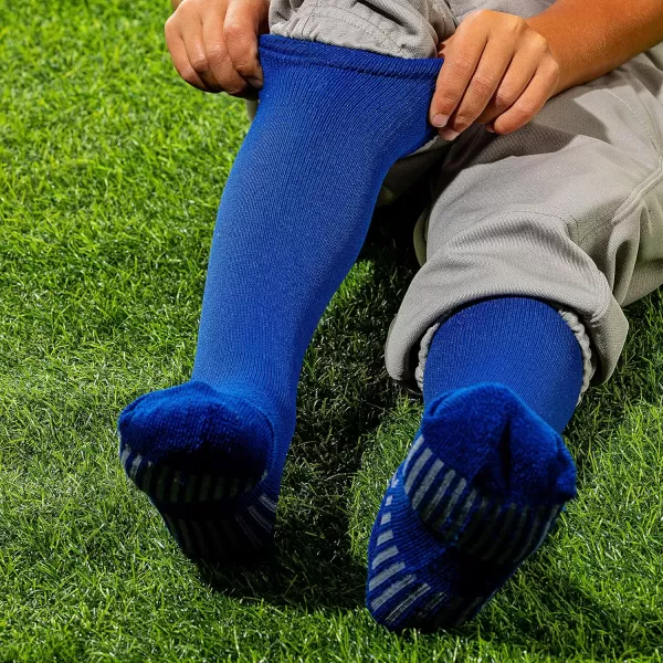 Franklin Sports Youth Baseball  Softball Socks  Baseball  Softball Knee Socks for Kids  Boys  Girls Tall Sports SocksRoyal Blue