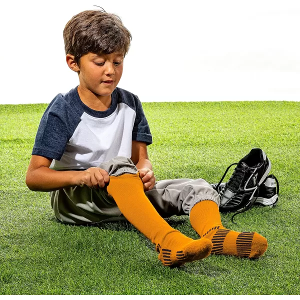 Franklin Sports Youth Baseball  Softball Socks  Baseball  Softball Knee Socks for Kids  Boys  Girls Tall Sports SocksYellow