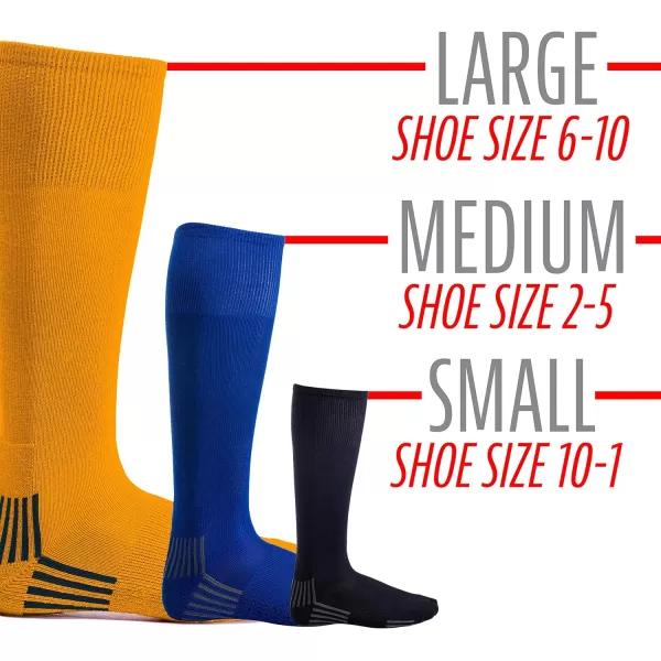 Franklin Sports Youth Baseball  Softball Socks  Baseball  Softball Knee Socks for Kids  Boys  Girls Tall Sports SocksYellow