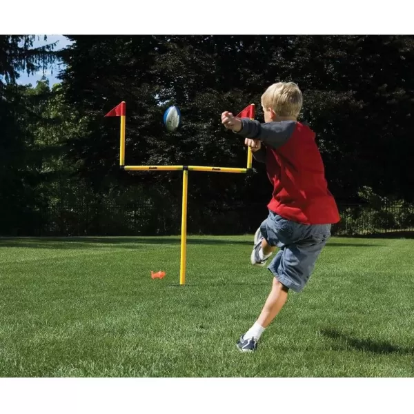 Franklin Sports Youth Football Goal Post Set  Kids Football Easily Adjustable Field Goals  Includes 2 Goal Posts  Perfect for Ages 4 Backyard Play