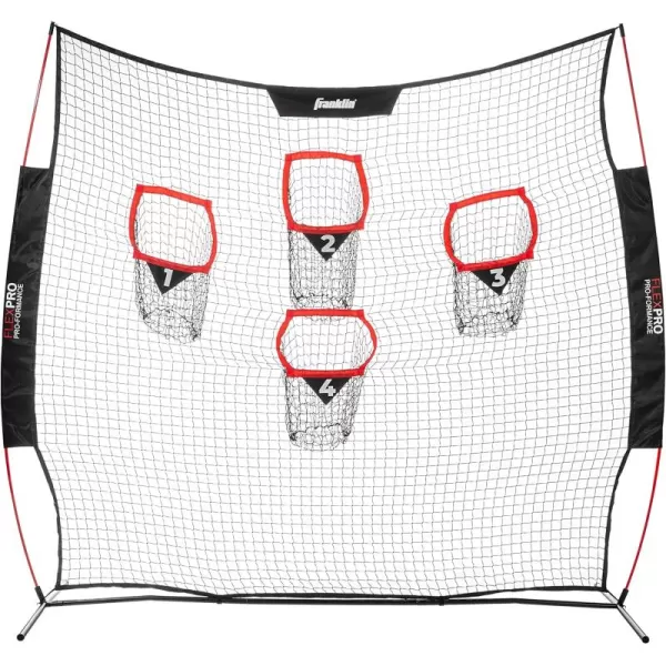Franklin Sports 8 Foot x 8 Foot Football Accuracy Target  Four Targets  Improve Throwing Skills  Quarterback Training  Football Training