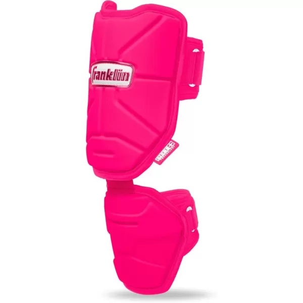Franklin Sports Baseball Elbow Guard  PRT Series Adult Baseball  Softball Elbow Shield for BattingOptic Pink