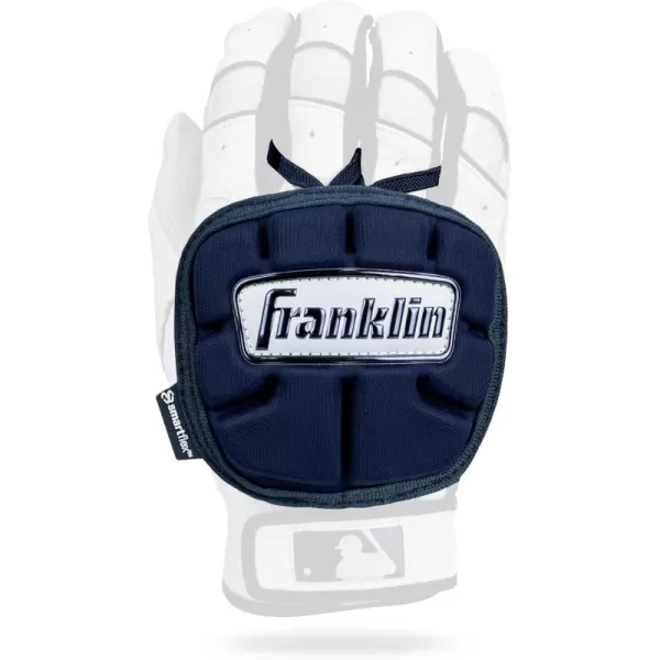 Franklin Sports Baseball Hand Guard  PRT LT Series Adult Hand Protector for Batting  Protective Hand Shield for Right  Left Hand Hitters  Adjustable OneSize  AdultNavy