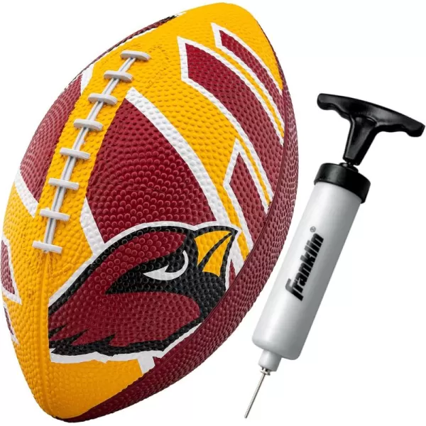 Franklin Sports NFL Team Footballs  Rubber Youth Mini Footballs for All NFL Teams  Kids Junior 85quot Football  Official NFL Licensed FootballsArizona Cardinals