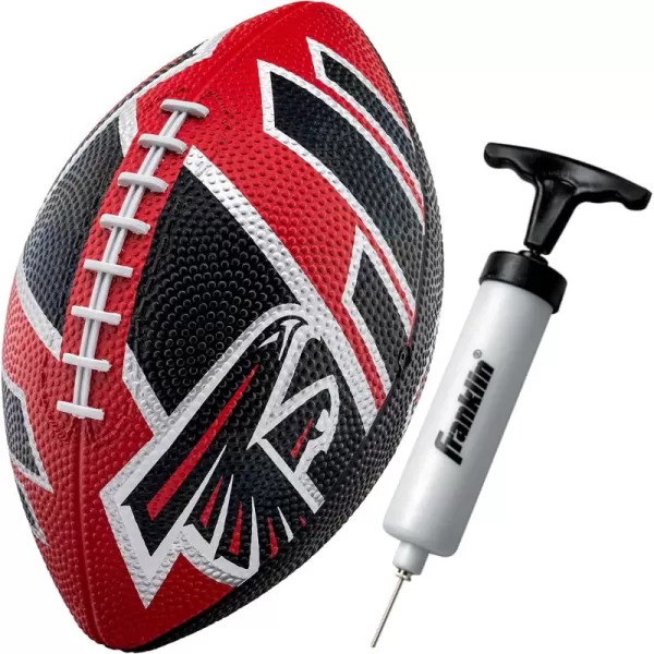 Franklin Sports NFL Team Footballs  Rubber Youth Mini Footballs for All NFL Teams  Kids Junior 85quot Football  Official NFL Licensed FootballsAtlanta Falcons