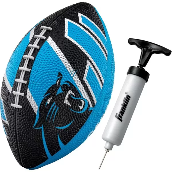 Franklin Sports NFL Team Footballs  Rubber Youth Mini Footballs for All NFL Teams  Kids Junior 85quot Football  Official NFL Licensed FootballsCarolina Panthers