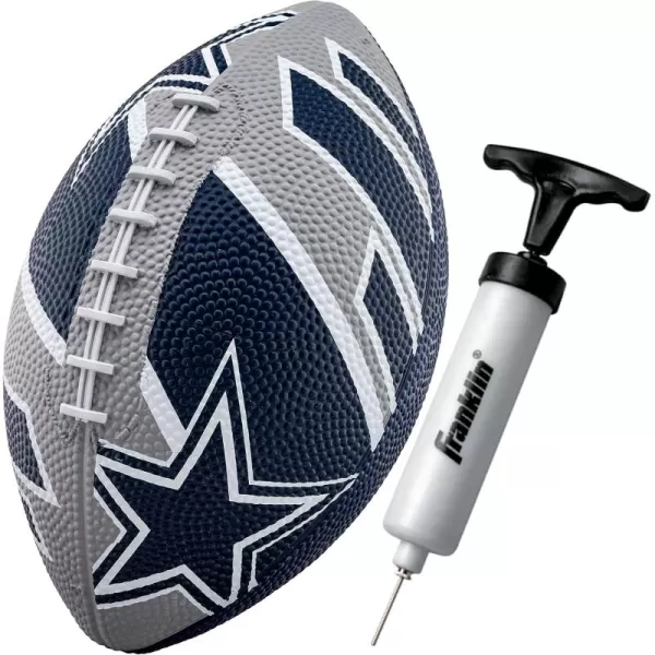 Franklin Sports NFL Team Footballs  Rubber Youth Mini Footballs for All NFL Teams  Kids Junior 85quot Football  Official NFL Licensed FootballsDallas Cowboys