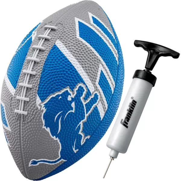 Franklin Sports NFL Team Footballs  Rubber Youth Mini Footballs for All NFL Teams  Kids Junior 85quot Football  Official NFL Licensed FootballsDetroit Lions