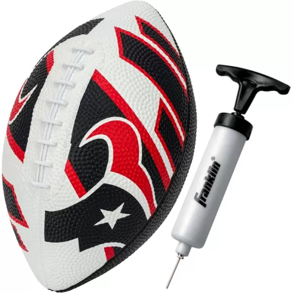 Franklin Sports NFL Team Footballs  Rubber Youth Mini Footballs for All NFL Teams  Kids Junior 85quot Football  Official NFL Licensed FootballsHouston Texans