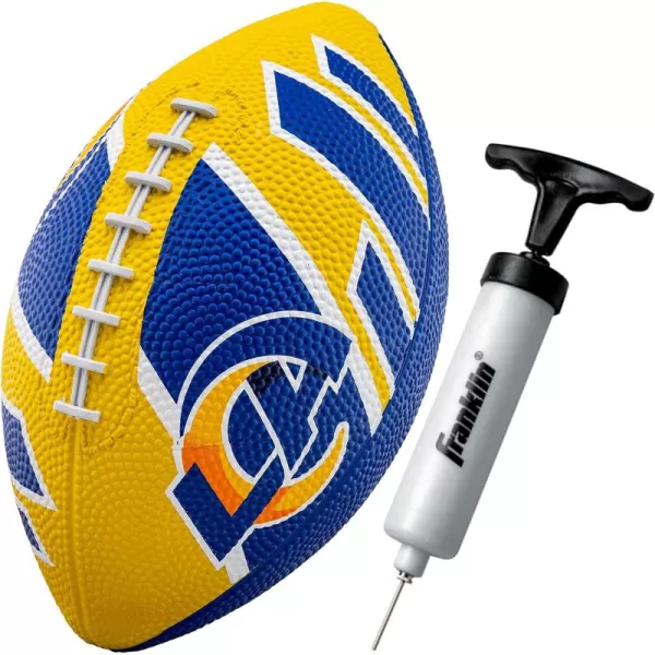 Franklin Sports NFL Team Footballs  Rubber Youth Mini Footballs for All NFL Teams  Kids Junior 85quot Football  Official NFL Licensed FootballsLos Angeles Rams