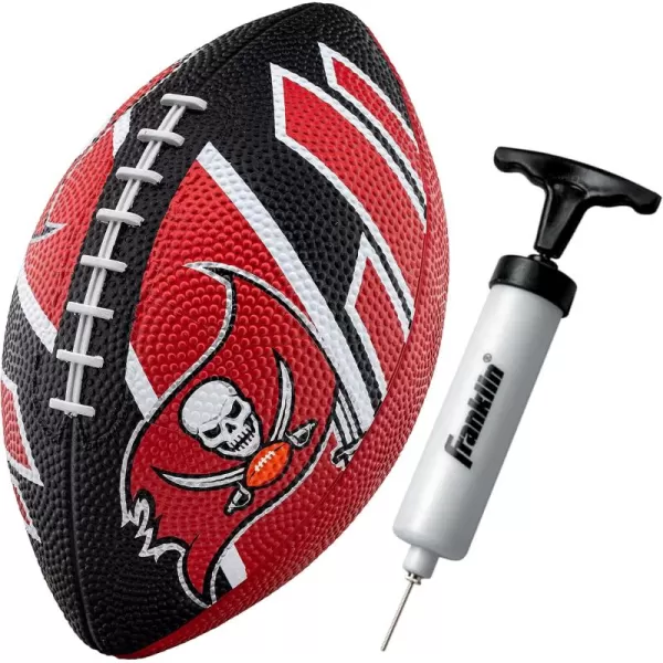 Franklin Sports NFL Team Footballs  Rubber Youth Mini Footballs for All NFL Teams  Kids Junior 85quot Football  Official NFL Licensed FootballsTampa Bay Buccaneers