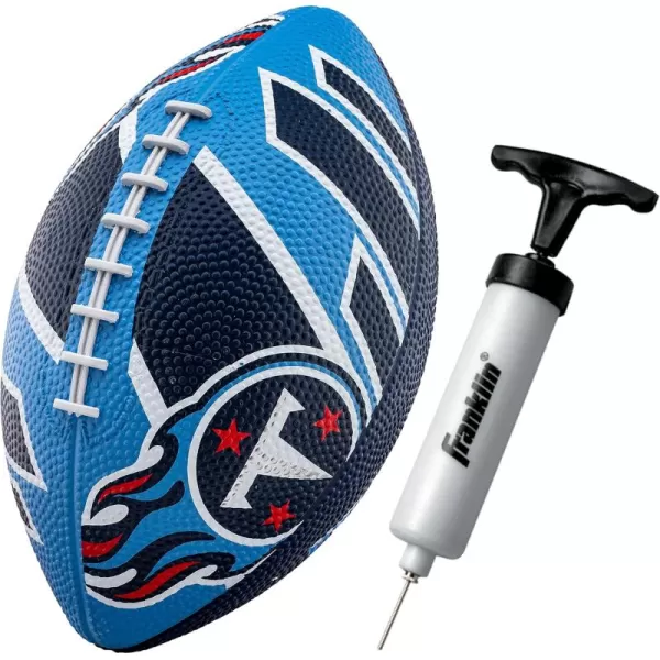 Franklin Sports NFL Team Footballs  Rubber Youth Mini Footballs for All NFL Teams  Kids Junior 85quot Football  Official NFL Licensed FootballsTennessee Titans