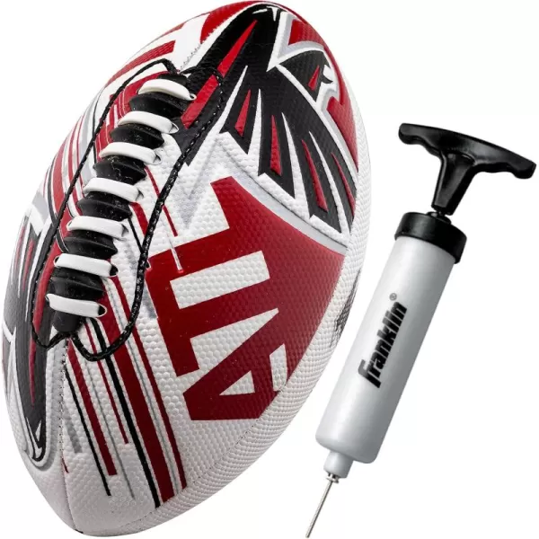 Franklin Sports NFL Team Footballs  Youth Mini Footballs for All NFL Teams  Kids Junior 85quot Football  Air Pump Sets  Official NFL Licensed FootballsAtlanta Falcons