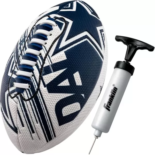 Franklin Sports NFL Team Footballs  Youth Mini Footballs for All NFL Teams  Kids Junior 85quot Football  Air Pump Sets  Official NFL Licensed FootballsDallas Cowboys