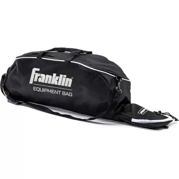 Franklin Sports Youth Baseball Bat Bag  Kids Teeball Softball Baseball Equipment Bag  Holds Bat Helmet Cleats and MoreBlack
