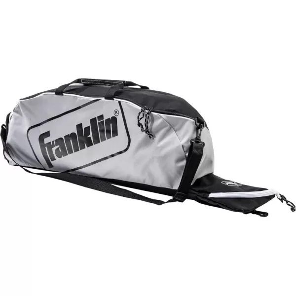 Franklin Sports Youth Baseball Bat Bag  Kids Teeball Softball Baseball Equipment Bag  Holds Bat Helmet Cleats and MoreGray