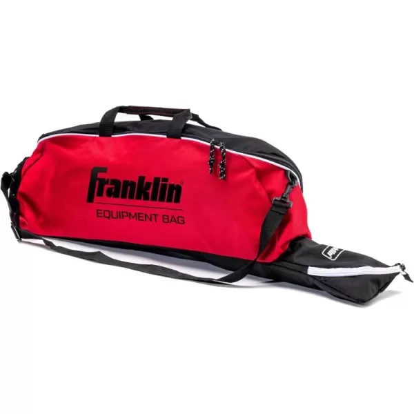 Franklin Sports Youth Baseball Bat Bag  Kids Teeball Softball Baseball Equipment Bag  Holds Bat Helmet Cleats and MoreRed