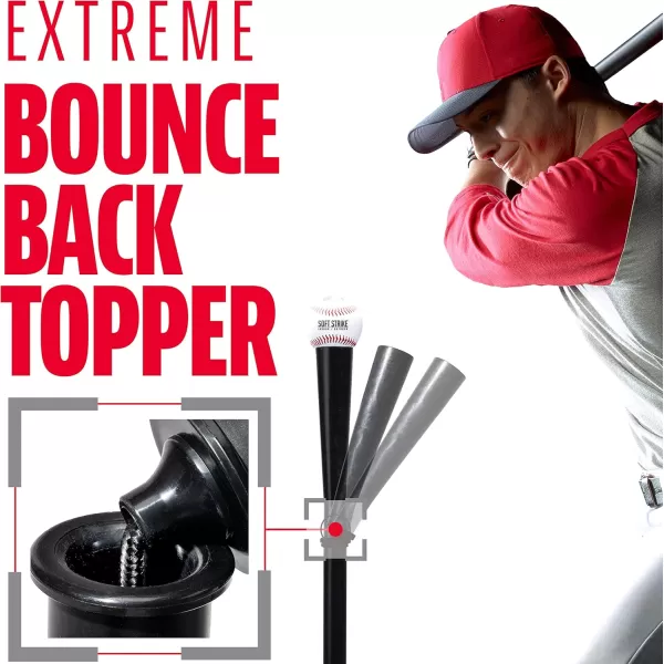 Franklin Sports MLB Flex Top Baseball Batting Tees  Portable Hitting Tees for Baseball Teeball  Softball Practice  Kids  Adult Batting Tee StandsPro
