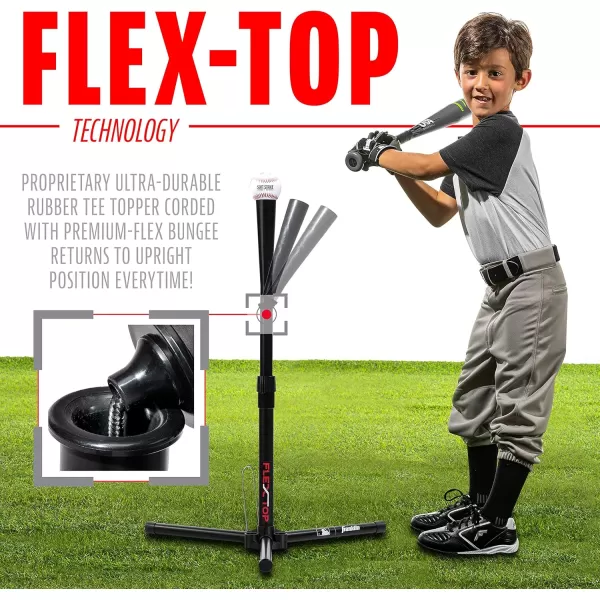 Franklin Sports MLB Flex Top Baseball Batting Tees  Portable Hitting Tees for Baseball Teeball  Softball Practice  Kids  Adult Batting Tee StandsTee Ball