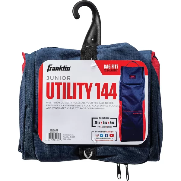Franklin Sports Utility 144 Bag  MultiPurpose Bag  Fit Bat Up to 26quotNavyRed