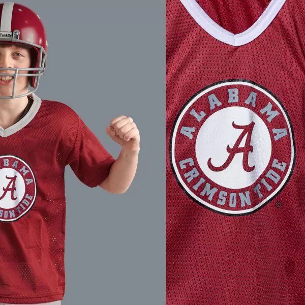 imageFranklin Sports NCAA Kids Football Uniform SetYouth Football Costume for Boys ampamp Girls  Set Includes Helmet Jersey ampamp PantsAlabama Crimson Tide