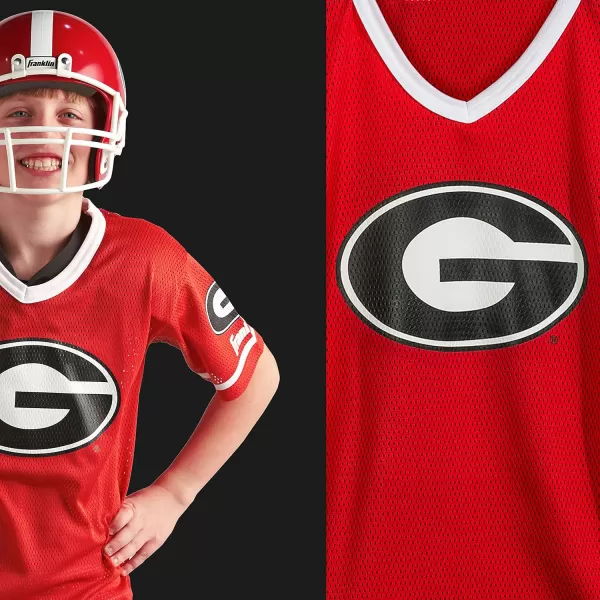 imageFranklin Sports NCAA Kids Football Uniform SetYouth Football Costume for Boys ampamp Girls  Set Includes Helmet Jersey ampamp PantsGeorgia Bulldogs