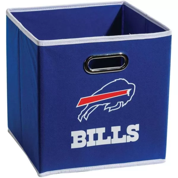 imageFranklin Sports NFL Storage Bins  Collapsible Cube Container  Storage Basket  NFL Office Bedroom  Living Room Dcor  11quotx11quotBuffalo Bills