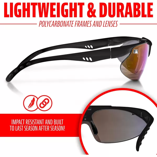 imageFranklin Sports Baseball  Softball Sunglasses  Mens  Womens Sports Sunglasses  Flip Up Shades  Non Flip GlassesBlack