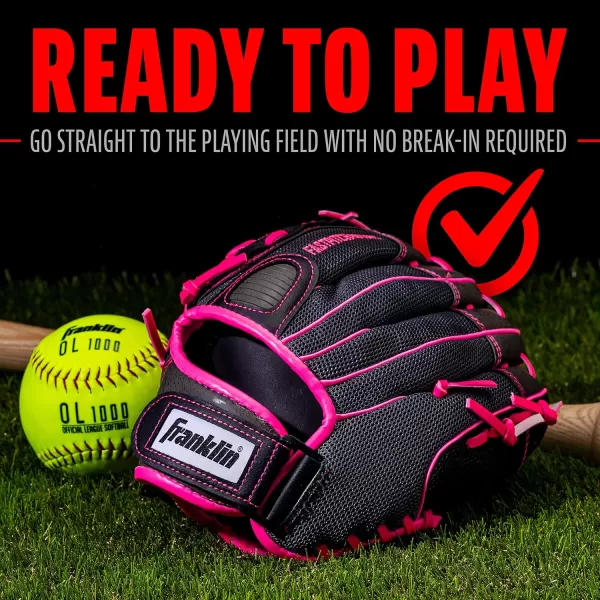 imageFranklin Sports Girls Softball Glove  Womens Windmill Fastpitch  Slowpitch Softball GlovePink