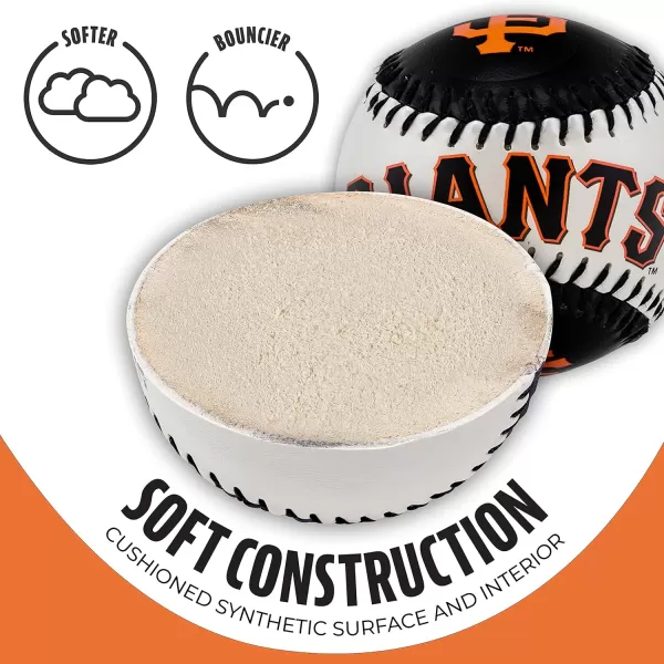 imageFranklin Sports MLB UnisexAdult MLB Team Logo Soft BaseballsTeam Color