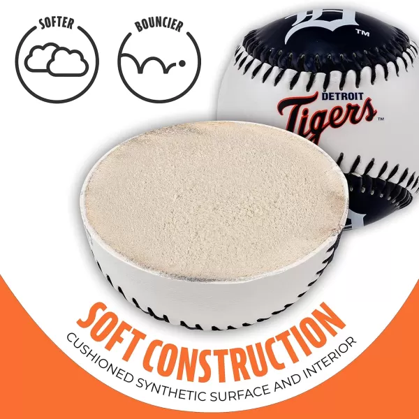 imageFranklin Sports MLB UnisexAdult MLB Team Logo Soft BaseballsTeam Color