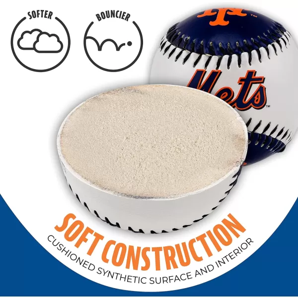 imageFranklin Sports MLB UnisexAdult MLB Team Logo Soft BaseballsTeam Color