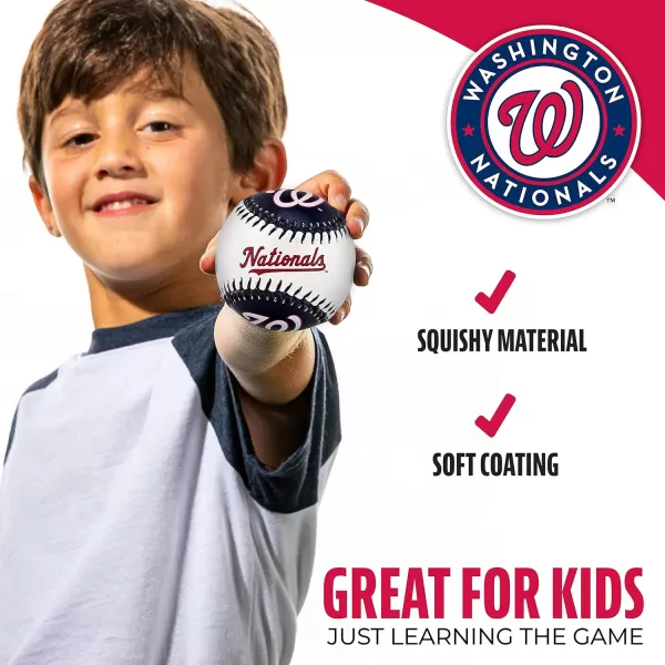 imageFranklin Sports MLB UnisexAdult MLB Team Logo Soft BaseballsTeam Color
