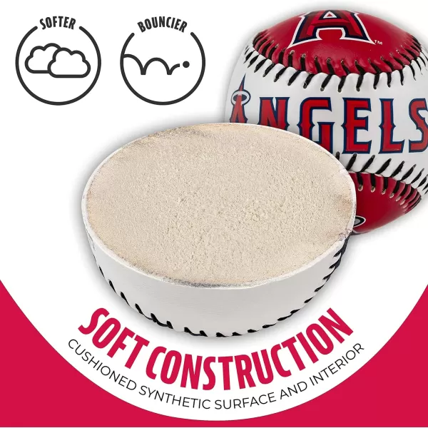 imageFranklin Sports MLB UnisexAdult MLB Team Logo Soft BaseballsTeam Color