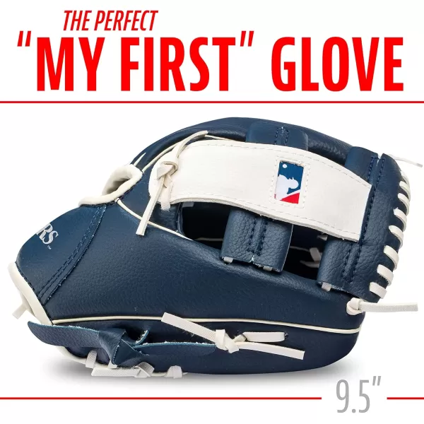 imageFranklin Sports MLB Youth Teeball Glove and Ball Set  Kids Baseball and Teeball Glove and Ball  Perfect First Kids Glove  95quotSeattle Mariners