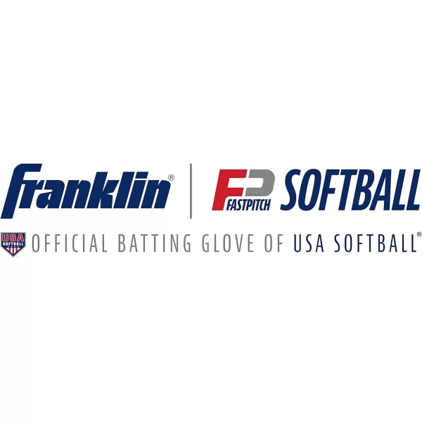 imageFranklin Sports USA Softball Womens Softball Batting Gloves  CFX Pro Fastpitch  Slowpitch Girls Batting Gloves  Adult  Youth Batting Glove PairsAll Weather  White