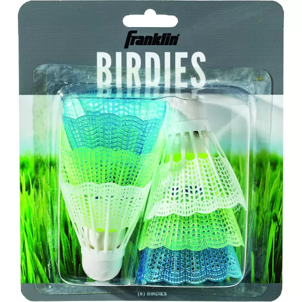 imageFranklin Sports Badminton Shuttlecock Set  Sets of 3 6  12 Badminton Birdies  Backyard Outdoor Badminton Shuttlecocks  Plastic Replacement Birdies for Badminton Sets  3 6  12 Packs6 Pack